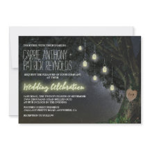 Bröllopsinbjudan till Burk Oak Träd