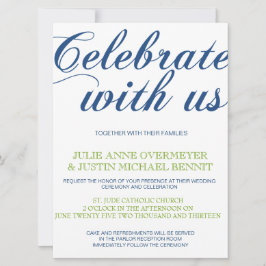 Bröllopsinbjudan till Corrin Calligraphy Inbjudningar