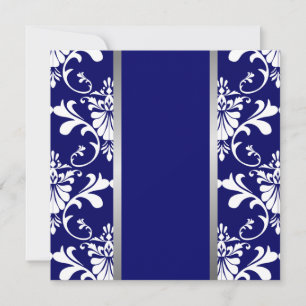 Bröllopsinbjudan till Damask & Ribbon Inbjudningar