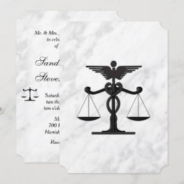 Bröllopsinbjudan till doktor och advokat inbjudningar