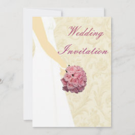 Bröllopsinbjudan till Elegant bröllop Gown Wedding Inbjudningar