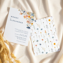 Bröllopsinbjudan till fet Elegant Blommigt