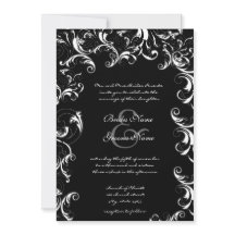 Bröllopsinbjudan till Finare Swirl