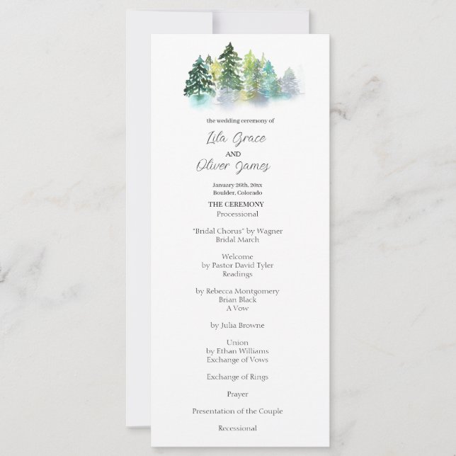 Bröllopsinbjudan till Gräs Vapensköld (Framsida)