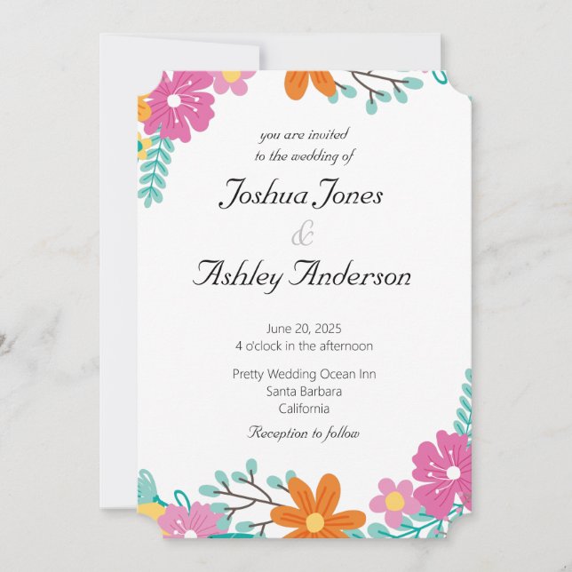 Bröllopsinbjudan till hjärtstillestånd inbjudningar (Framsida)