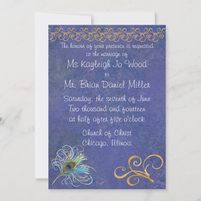 Bröllopsinbjudan till husdjur inbjudningar (Framsida)