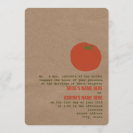 Bröllopsinbjudan till jordbrukarens marknadstema | inbjudningar