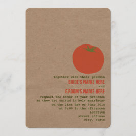 Bröllopsinbjudan till jordbrukarens marknadstema | inbjudningar