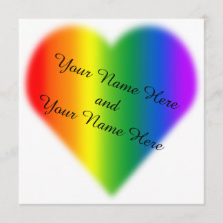 Bröllopsinbjudan till Kärlek-kort för samma kön i  Inbjudningar