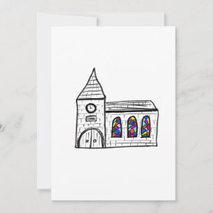 Bröllopsinbjudan till kyrkan inbjudningar
