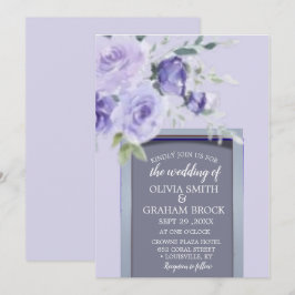 Bröllopsinbjudan till Lilac Watercolor-bröllop Inbjudningar
