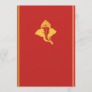 Bröllopsinbjudan till Lord Ganesh Inbjudningar