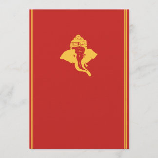 Bröllopsinbjudan till Lord Ganesh Inbjudningar