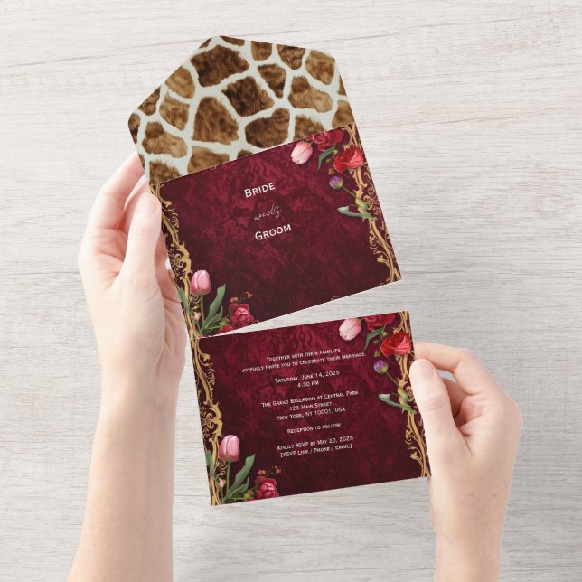 Bröllopsinbjudan till lyxfesten Paket (Tearaway)