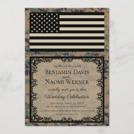 Bröllopsinbjudan till marin kår inbjudningar