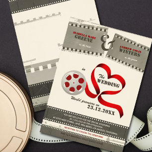 Bröllopsinbjudan till Movie Kärlek Inbjudningar