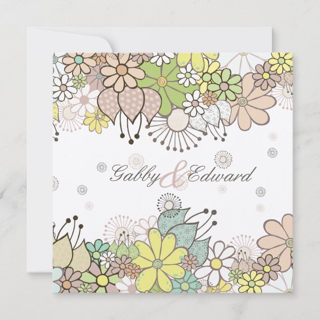 Bröllopsinbjudan till Neutralt i Inbjudan (Framsida)