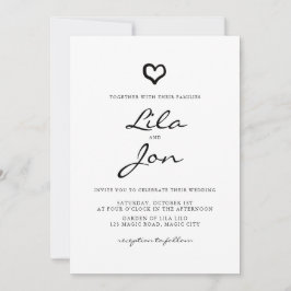 Bröllopsinbjudan till Personligen i hjärtat Inbjudningar