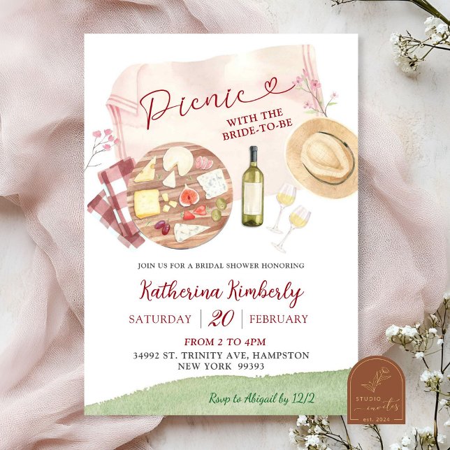 Bröllopsinbjudan till Picknick Brudtärna Inbjudningar (Skapare uppladdad)