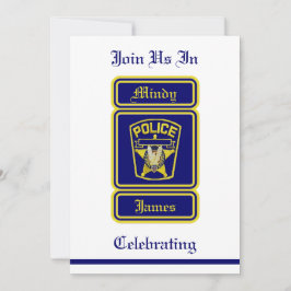 Bröllopsinbjudan till polis inbjudningar