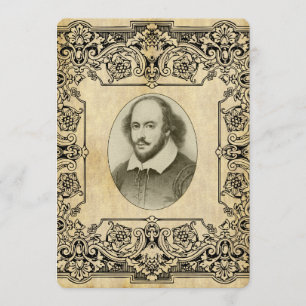 Bröllopsinbjudan till Shakespeare Inbjudningar