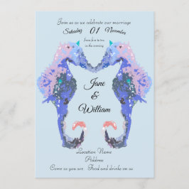 Bröllopsinbjudan till sjögräs inbjudningar