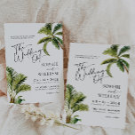 Bröllopsinbjudan till Tropical Handflatan Träd Inbjudningar<br><div class="desc">Bröllopsinbjudan till Tropical Handflatan Träd är ett val i perfekten för par som kärlek sol, hav och sand. Den tropiska designen spolar grönt, exotiska blommor och en liten bit inslag, t.ex. handflatan träd och snäckor. Våra inbjudningar är perfektens sätt att meddela din bröllopsdag till dina gäster. De kommer säkert att...</div>