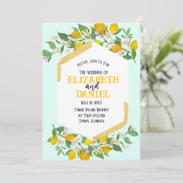 Bröllopsinbjudan till Vår Lemons Inbjudningar
