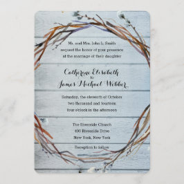 Bröllopsinbjudan värd av Brides föräldrar Inbjudningar