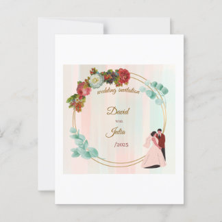 bröllopsinbjudan vykort