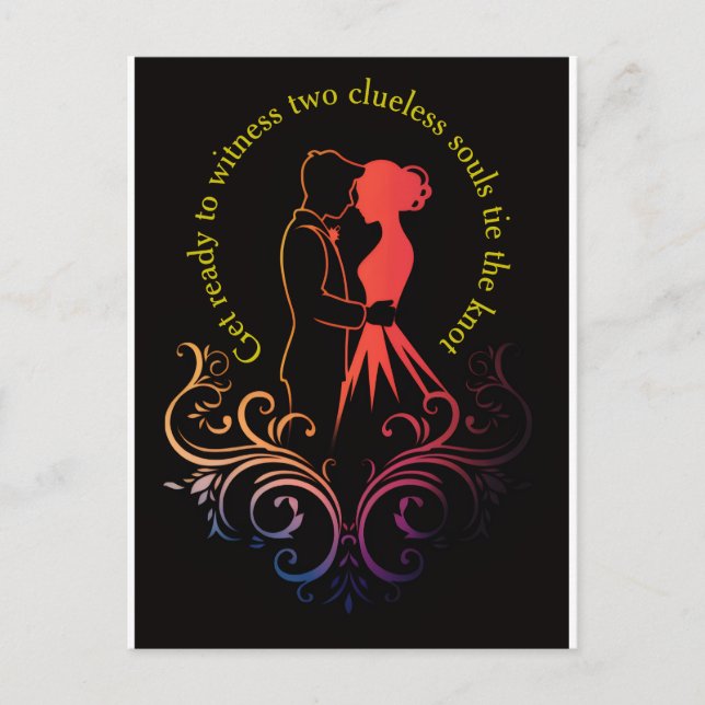 Bröllopsinbjudan Vykort (Framsida)