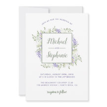 Bröllopsinbjudan Watercolor Wisteria Ram