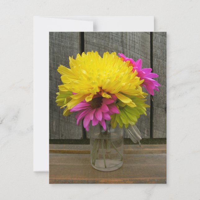 Bröllopsinbjudning för ljusblommor och barnträ inbjudningar (Framsida)