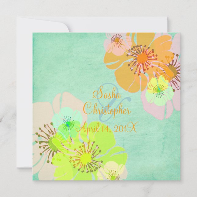 Bröllopsinbjudningar Aloha/Luau Inbjudningar (Framsida)