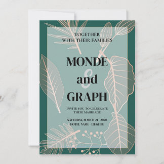 Bröllopsinbjudningar Art Inbjudningar