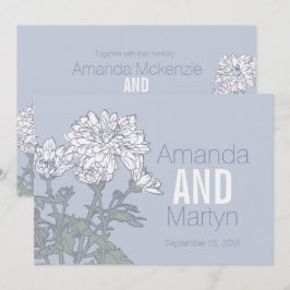 bröllopsinbjudningar av vitblomma från bröllop, kr inbjudningar