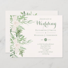 Bröllopsinbjudningar FÖR Blommigt av Magnolia Sage