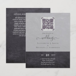 BRÖLLOPSINBJUDNINGAR för BUDGETmodern QR-genomsökn