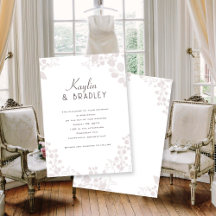 Bröllopsinbjudningar för Gräns i första Namn lätt