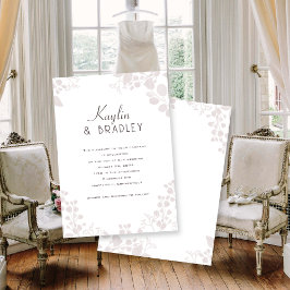 Bröllopsinbjudningar för Gräns i första Namn lätt Inbjudningar