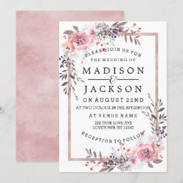 Bröllopsinbjudningar för  Guld och Ro Inbjudningar