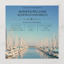 Bröllopsinbjudningar för hamndestination inbjudningar