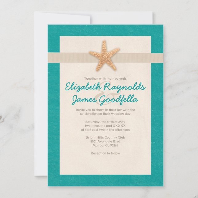 Bröllopsinbjudningar för Land-persikor Inbjudningar (Framsida)