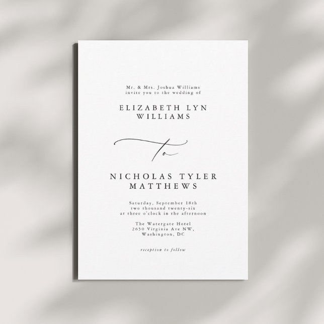 Bröllopsinbjudningar för längre och kalligrafi inbjudningar (Skapare uppladdad)