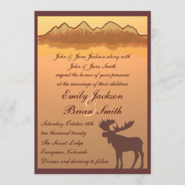 Bröllopsinbjudningar för reflexion för bergälgsjö inbjudningar