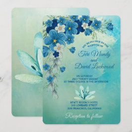 Bröllopsinbjudningar för romsk Blommigt/Grönt Inbjudningar