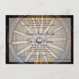 Bröllopsinbjudningar för sydvästliga vagnar inbjudningar