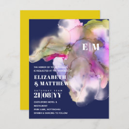 BRÖLLOPSINBJUDNINGAR för vattenfärg i BUDGET