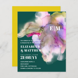 BRÖLLOPSINBJUDNINGAR för vattenfärg i BUDGET