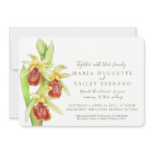 bröllopsinbjudningar för vattenfärg i tidigt Spide